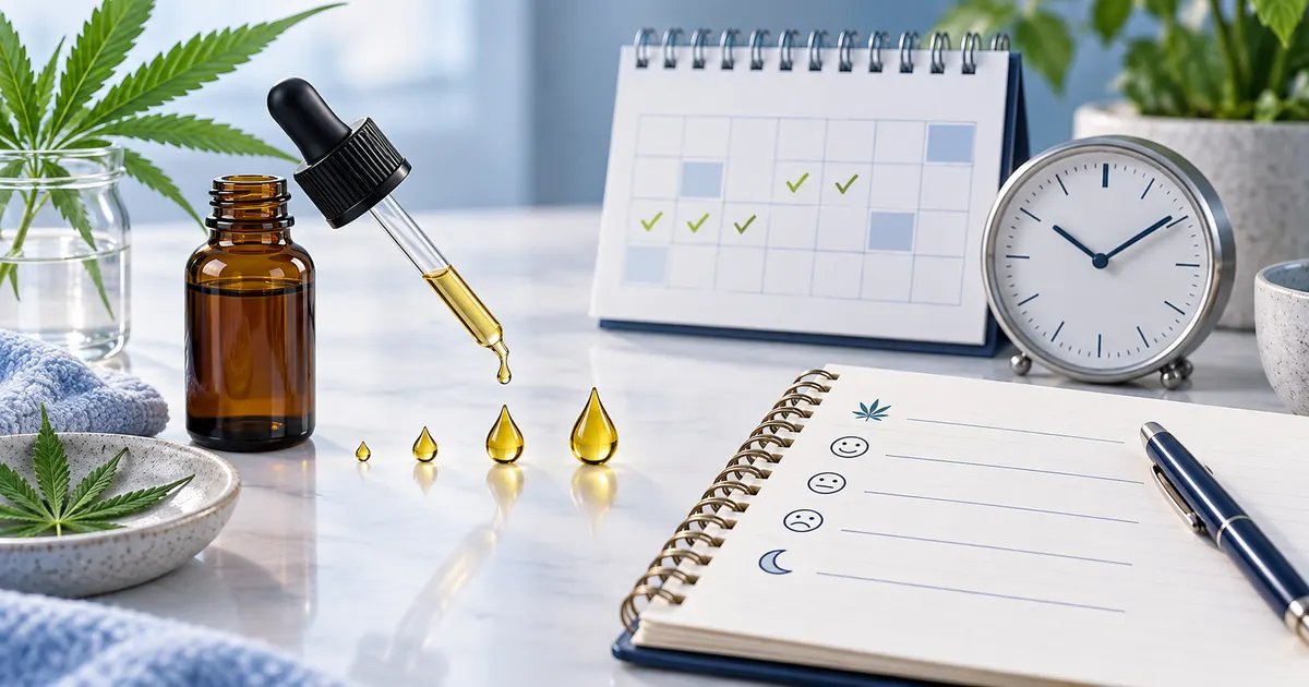 Compte-gouttes, calendrier et journal illustrant une titration progressive